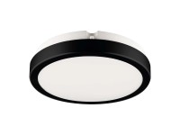 Eko-Light Plafon LED Vera 12W 4000K 1250lm IP65 śr. 18 cm czarny