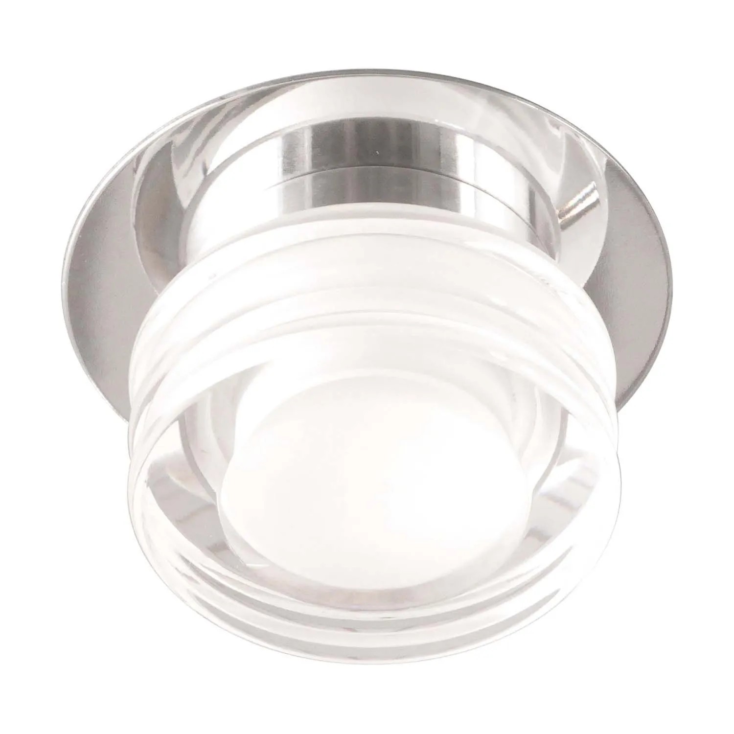 Struhm Lampa podtynkowa szczelna IZA LED C 4100K 450lm IP44 śr. 8cm chrom