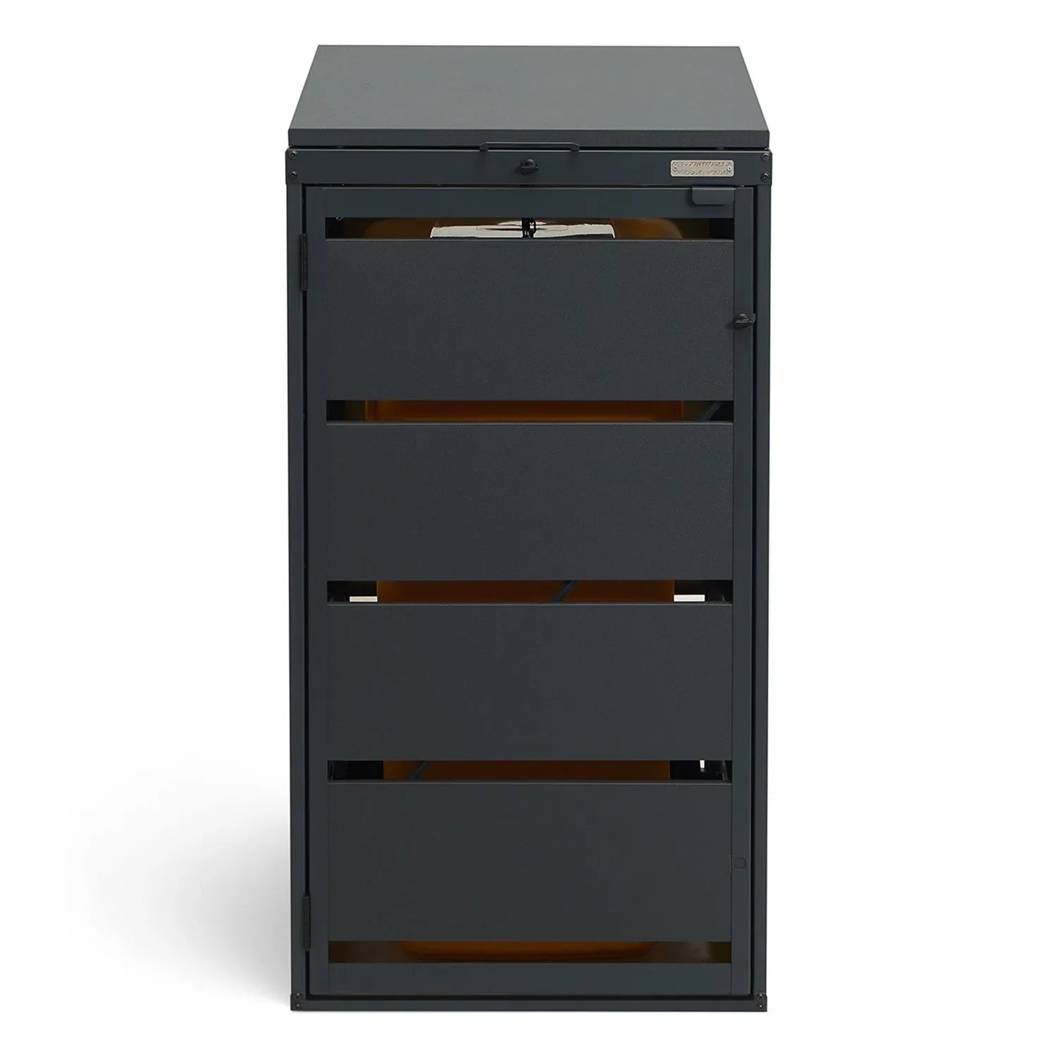 Zabudowa kosza na śmieci 120 l antracyt - 126,5x69,5x83 cm