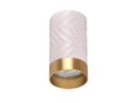 Goldlux Oprawa natynkowa ARRAS 10 cm 1xGU10 biało-złota Goldlux Oprawa natynkowa ARRAS 10 cm 1xGU10 biało-złota