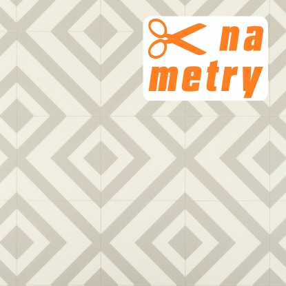 Multidecor Wykładzina PCV Modern szara geometria 2m