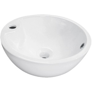 Umywalka nablatowa KR40 biała fi 41 cm 16x41x41
