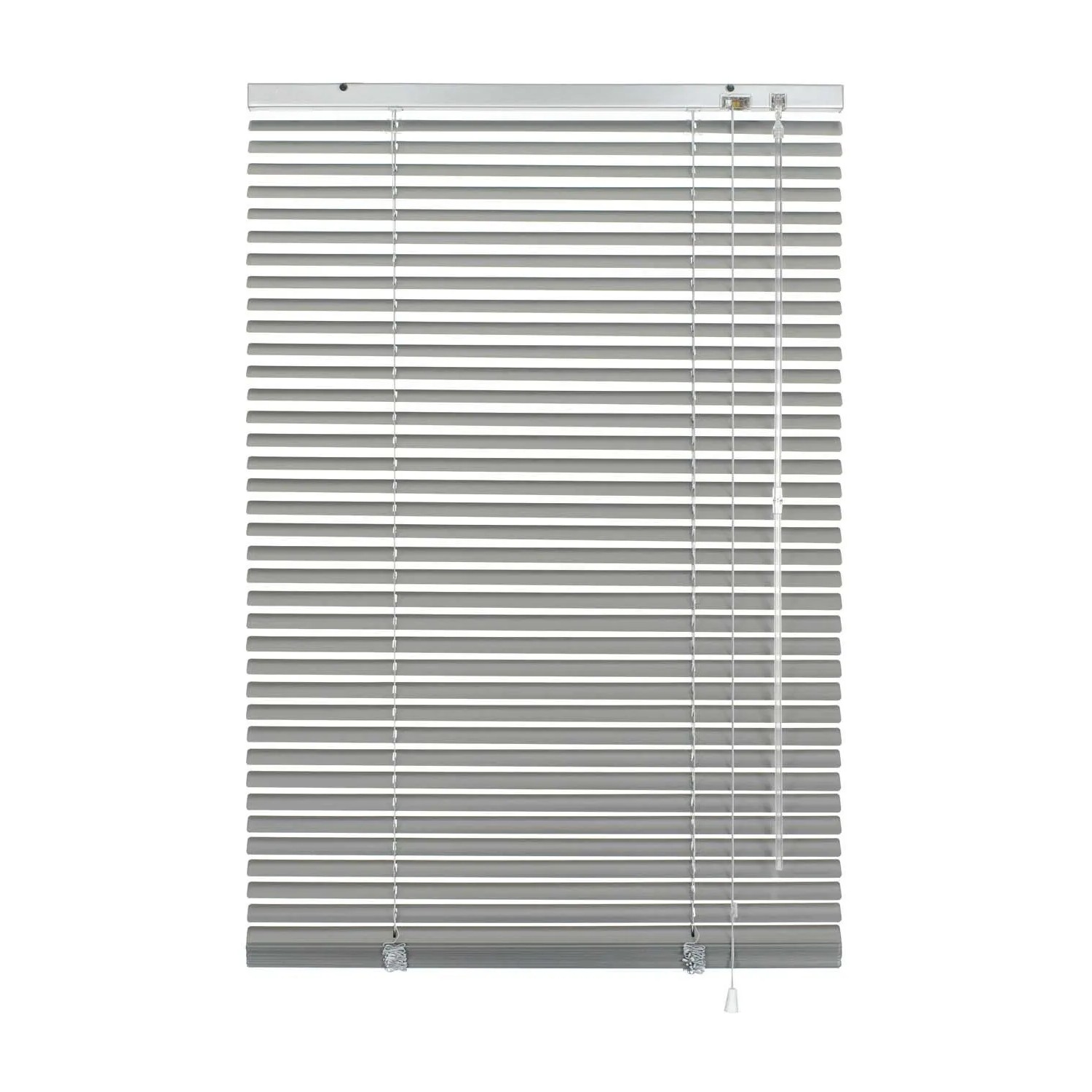 Gardinia Żaluzja 25 mm aluminiowa z uchwytami 65 x 130 cm srebrna
