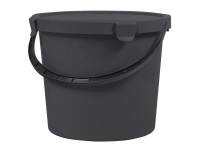 Wiadro BERRY z pokrywą szare 10 l