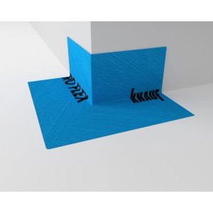 t.b.t. Akcesoria do płytek, niebieski kołnierz uszczelniający do narożników wewnętrznych.