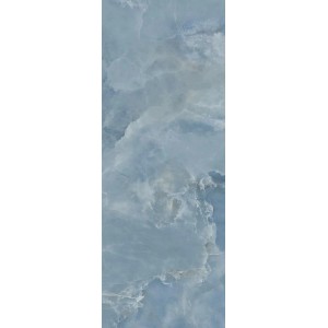 Płytka ścienna t.b.t. w kolorze niebiesko-szarym z efektem marmuru.