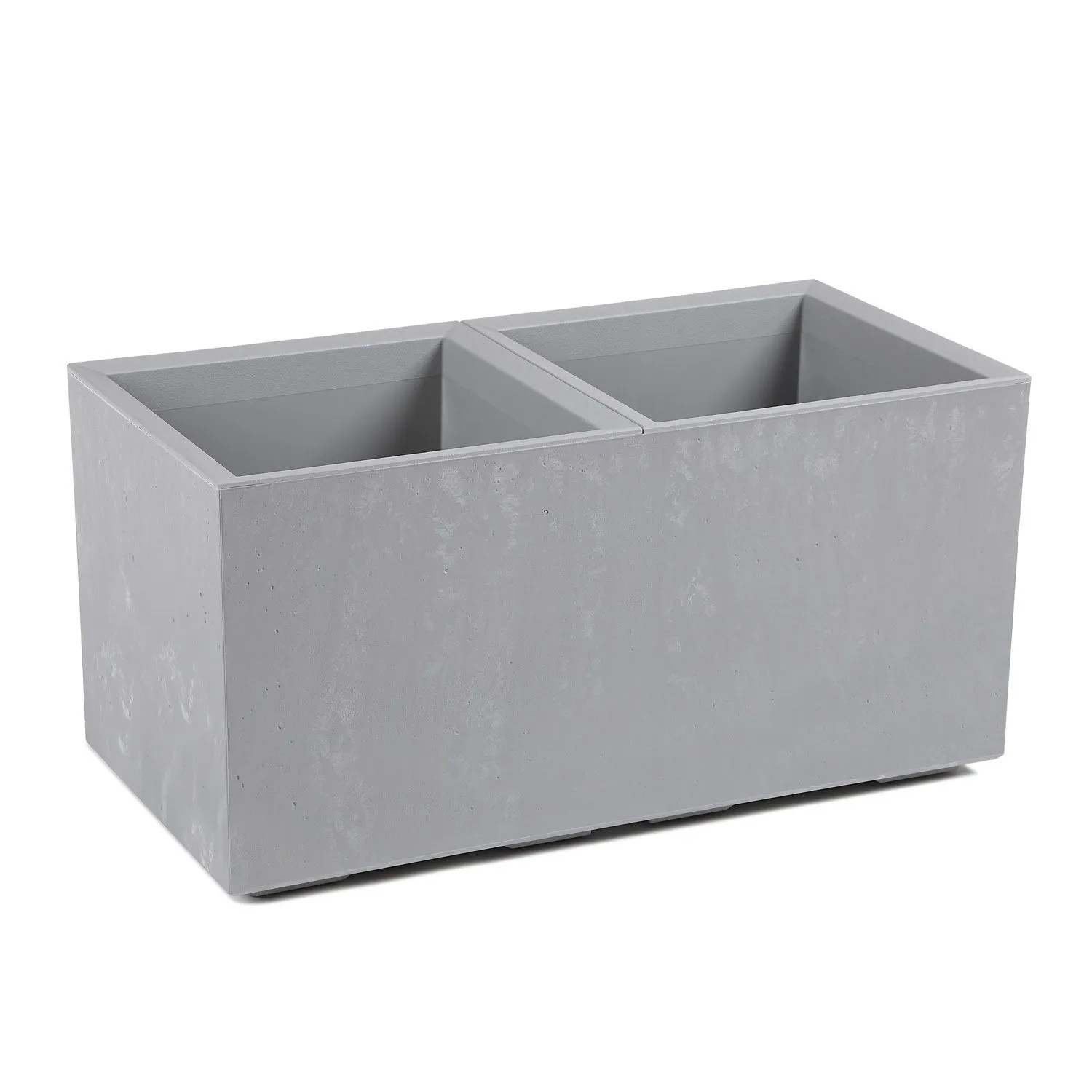 Kwietnik Karo beton szary recycled wym. 80x40 cm