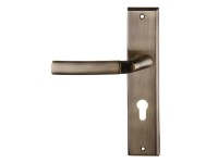 Klamka z szyldem Zeus lewa patyna