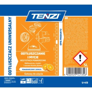 Pomarańczowy środek czyszczący t.b.t. do kuchni i nie tylko, butelka 5L.