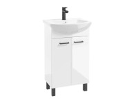 Defra Zestaw Szafka 2-Drzwiowa Z Umywalką Mea Black Biała