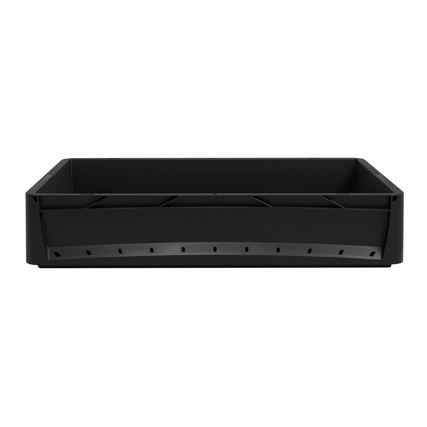 Czarny Eurobox 60x40x12 cm pełna ściana, pojemnik do przechowywania z wytrzymałego tworzywa sztucznego.