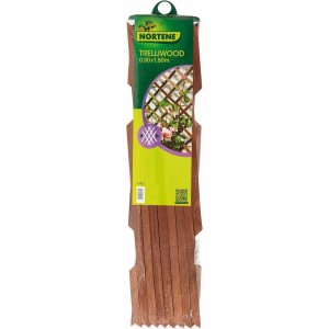 Drewniana kratka t.b.t. do ogrodu i roślin, brązowa, 0.5x1.5m