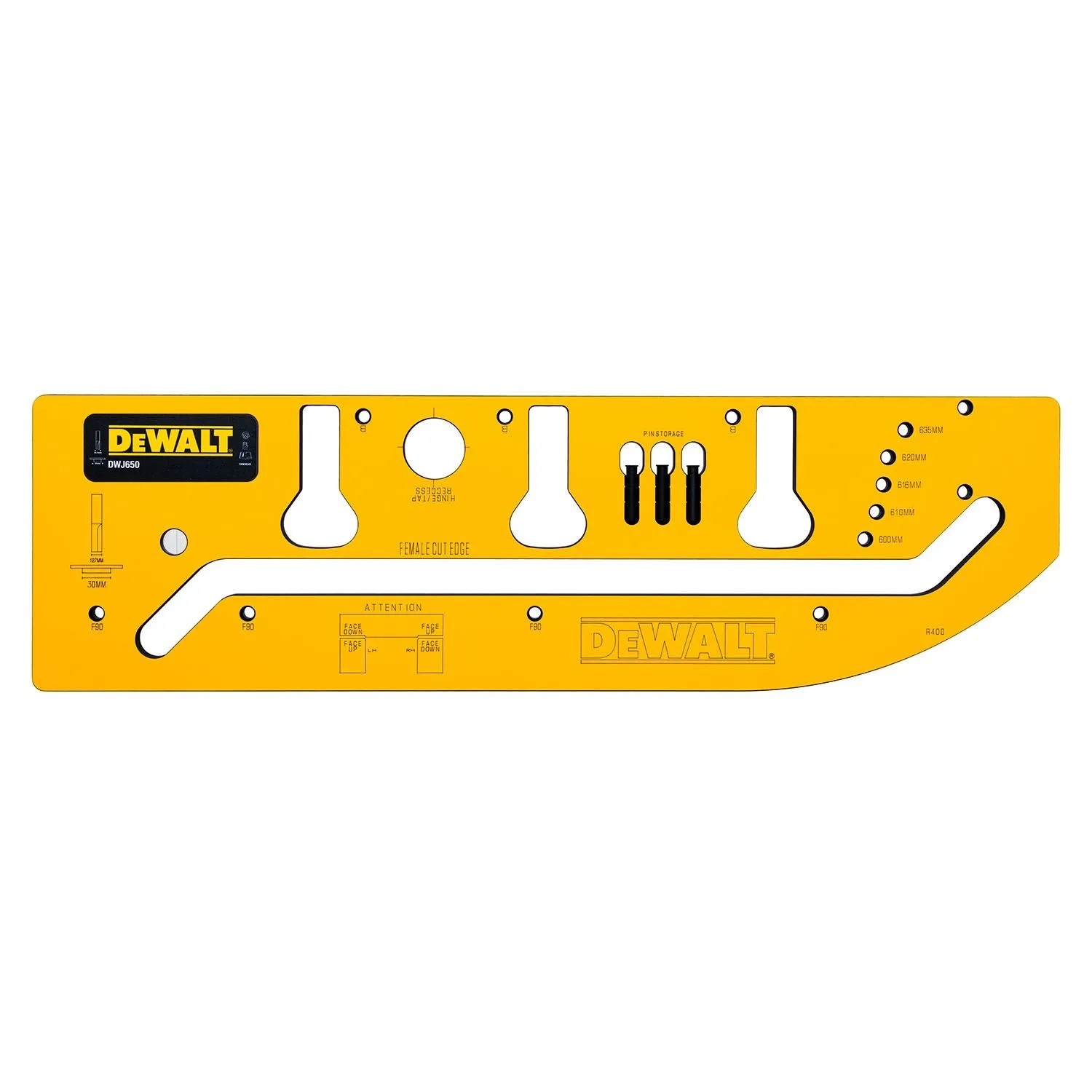 DeWALT Szablon do łączenia blatów DXWJ650E 650 mm