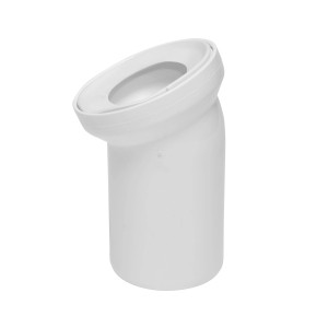 Białe złącze WC, Kolanka przyłączeniowe WC.