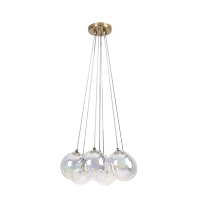 Rabalux Lampa wisząca Rosehip kule 7x25W G9 szampańska