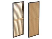 Panel żaluzjowy LUXE w kolorze drewna - 0,9 x 2,38 m