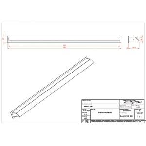 Nordflam Kratka AREO czarna 98x6