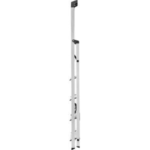 Złożona 5-stopniowa aluminiowa drabina domowa, idealna do prac na wysokości do 297 cm.