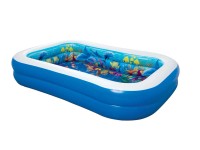 Basen nadmuchiwany z efektem 3D prostokątny - 175 x 262 x 51 cm