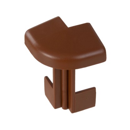 Narożnik zewnętrzny, do listwy TSL, kolor jasny brąz, wym. 20 mm x 40 mm