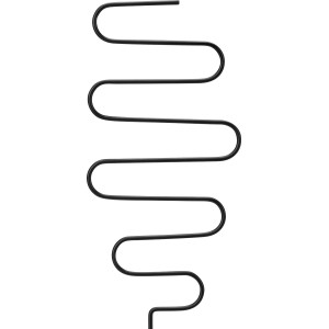 Czarny metalowy wspornik do roślin Forma 3, wysokość 34 cm, do dekoracyjnego podtrzymywania roślin w ogrodzie.