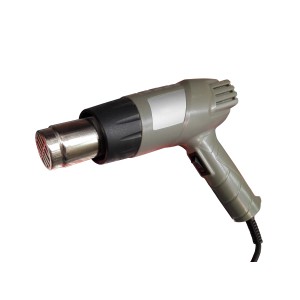 Szara opalarka (Opalarki) z czarną rączką i srebrną dyszą.