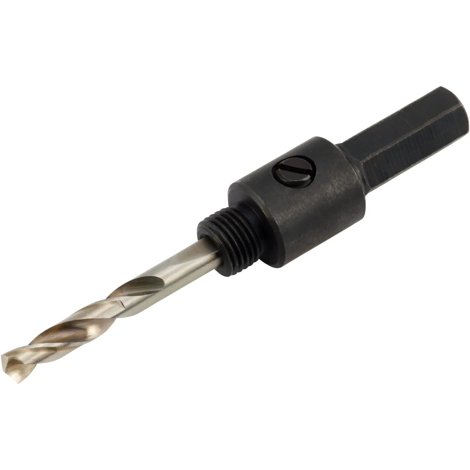 Adapter do otwornic LUX 19-29 mm z wiertłem centrującym dla pewnego chwytu.