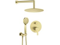 Deante Zestaw prysznicowy podtynkowy Cejlo złoto szczotkowane