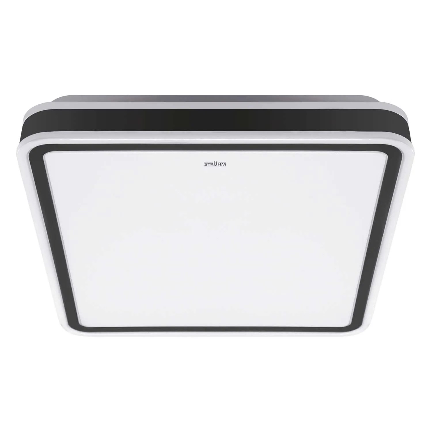 Struhm Plafon kwadrat AURELIA LED D 48W 4100K 3120lm IP44 43x43cm biały/czarny
