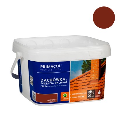 Primacol Farba Dachówka i Pokrycia dachowe miedziany 2,5 l