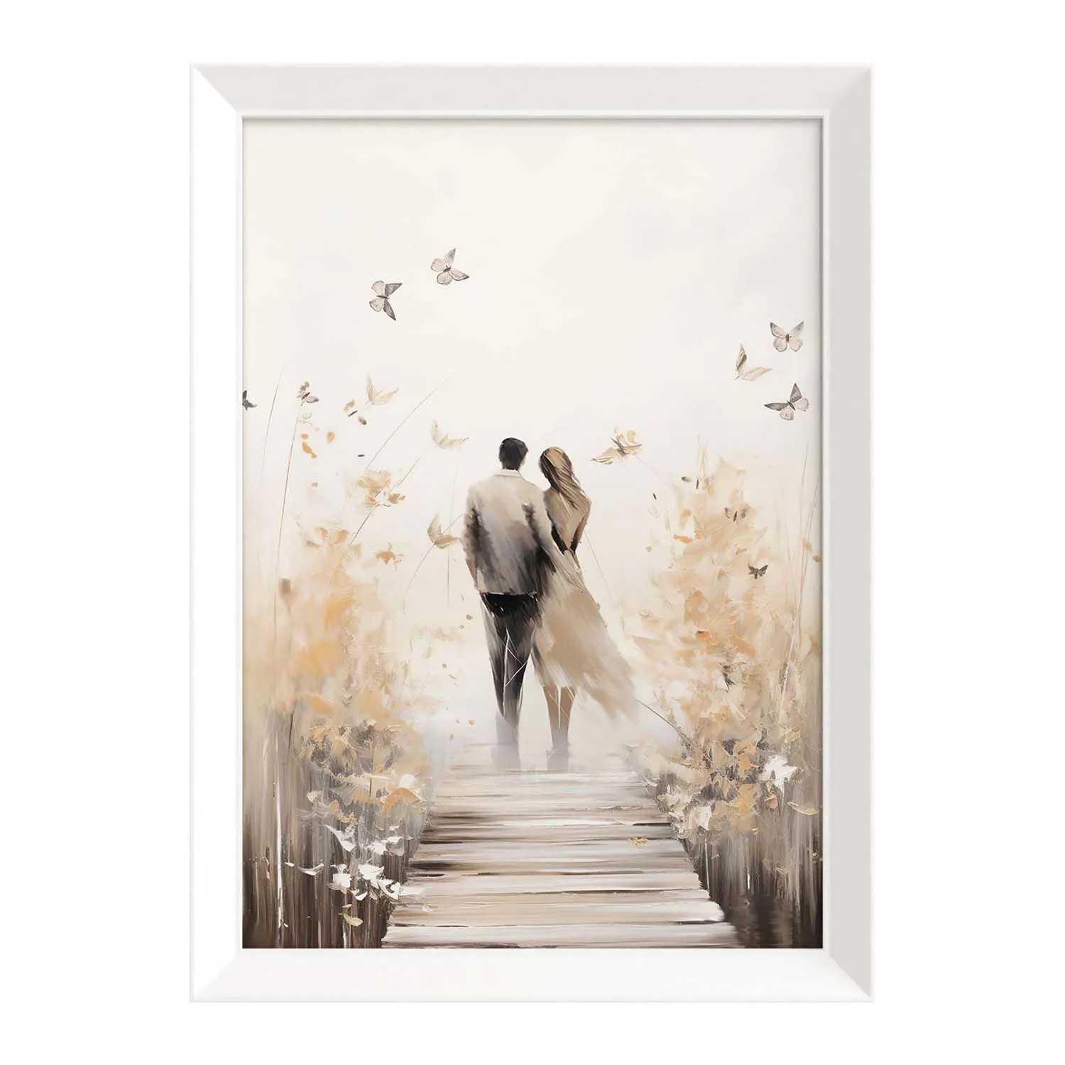 STYLER Obraz Paris Pic LOVERS ON JETTY PP019 58 x 78 (50 x 70) cm