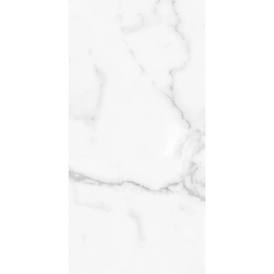 Biała płytka ścienna z efektem marmuru.