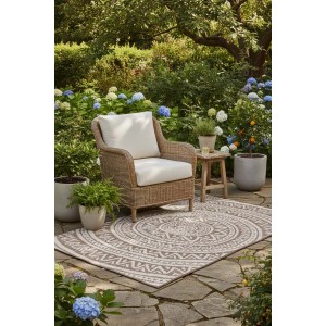 Splendid Dywan zewnętrzny IKER 80 x 140 cm jasny beż