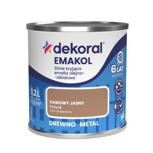 Dekoral Emalia olejno-alkidowa Emakol Strong kawowy jasny 200 ml