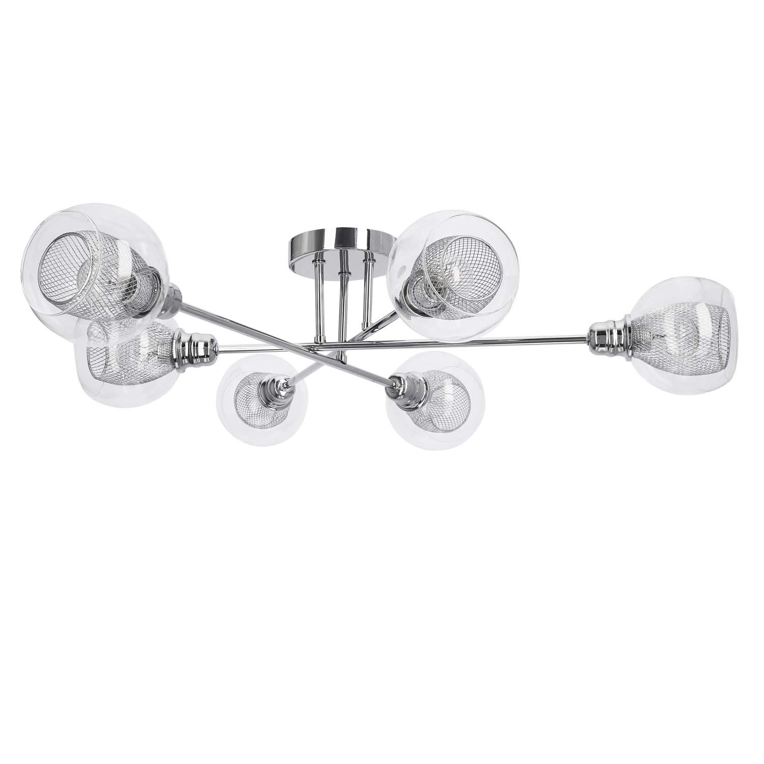 Candellux Lampa sufitowa XIDI 6xE14 40W chrom