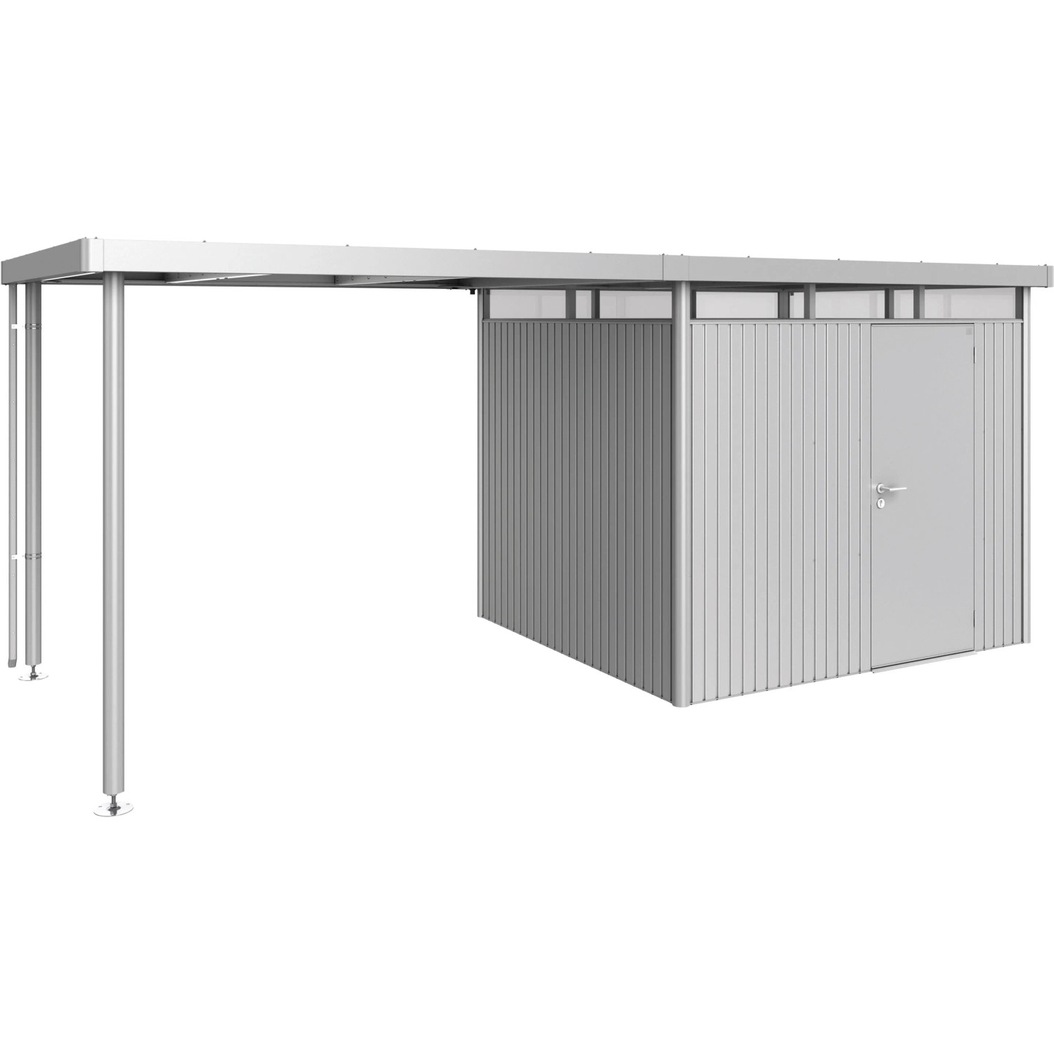 Biohort Dach boczny rozmiar: L do altany ogr. HighLine H3 srebrny metalik