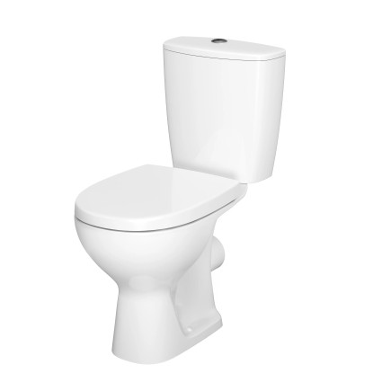 Cersanit Kompakt WC poziomy Arteco Clean On z deską wolnoopadającą