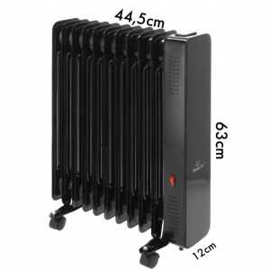 Mission Air Grzejnik olejowy Oslo czarny WiFi 2500W