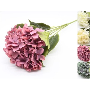 Dekoracyjny hortensja (t.b.t.) w kolorze różowym, sztuczny kwiat do dekoracji ogrodu.