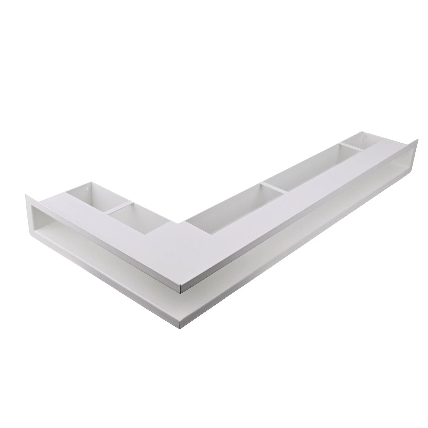 Luft narożny lewy biały 40x60x6 stal