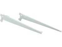 Wspornik kątowy 38 cm biały matowy Garderoba Metalowa