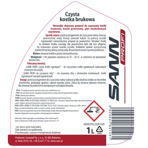 Sannprofi Środek Czysta kostka brukowa 1 l