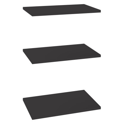 Półki grafitowe 3 szt. do korpusu 50 x 35 cm Garderoby/Szafy Modułowe