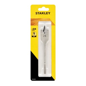 Wiertło do drewna Stanley, 24 mm, wiertło łopatkowe do drewna, w blistrze