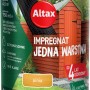 Impregnat do drewna Altax, kolor sosna, do płotów, domków ogrodowych i pergoli.