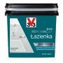 Wiadro farby do łazienki t.b.t., wodoodporna, jasnoszara, do renowacji łazienki.