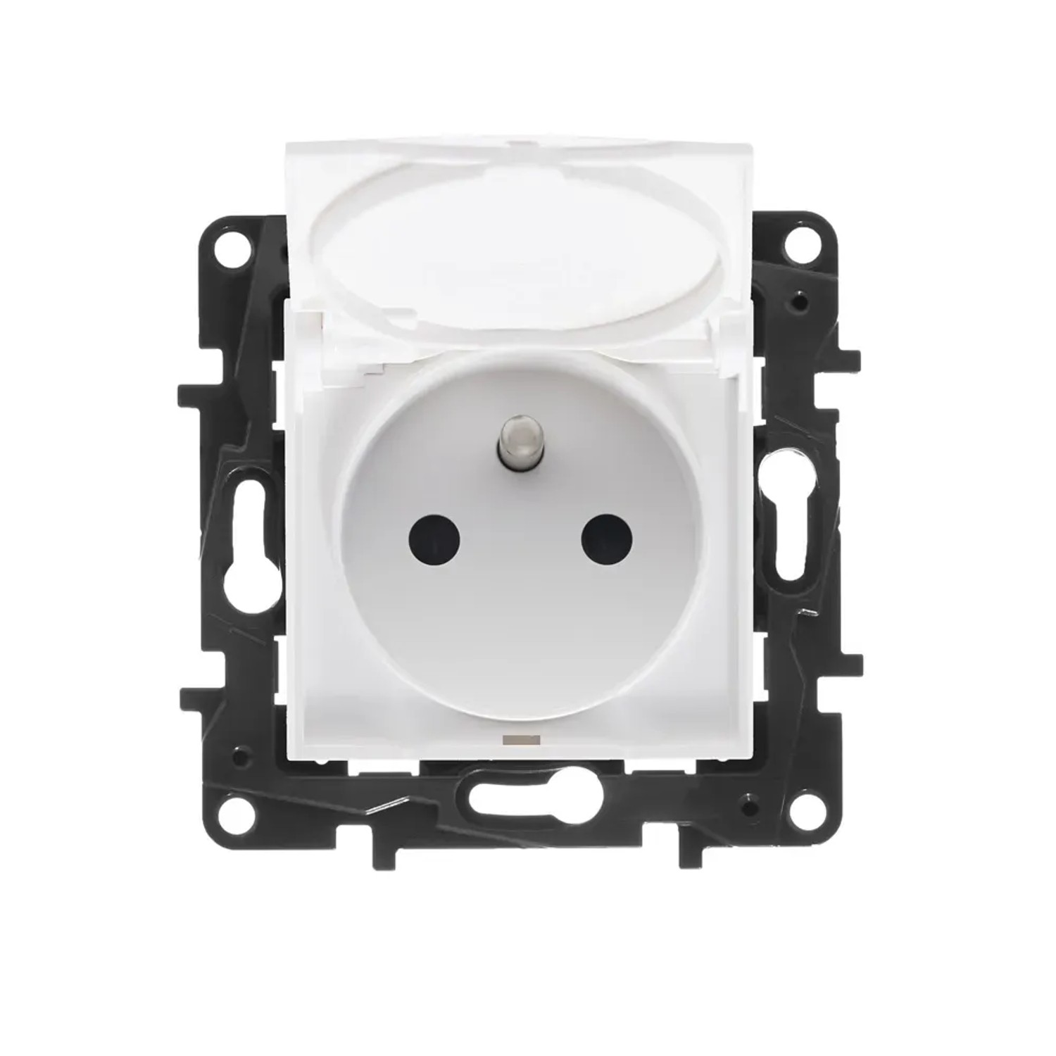 Niloe Step Gniazdo 2P+Z - IP44 16 A - 230 V bez przesłony, zaciski śrubowe, biał
