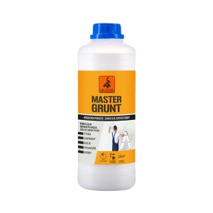 Butelka Dragon Master Primer do gruntowania głębokiego, odpowiednia do tynków, zapraw, klejów, posadzek i farb.