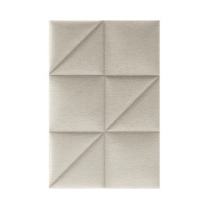 Beżowy panel ścienny t.b.t. z geometrycznym wzorem do dekoracji ścian.