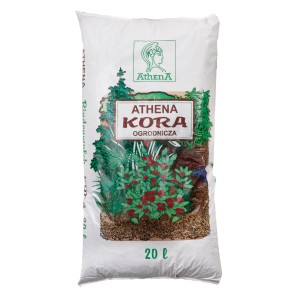 Worek kory ogrodowej Athena Kora ogrodowa 20L. Idealny do aranżacji ogrodu i ściółkowania rabat.